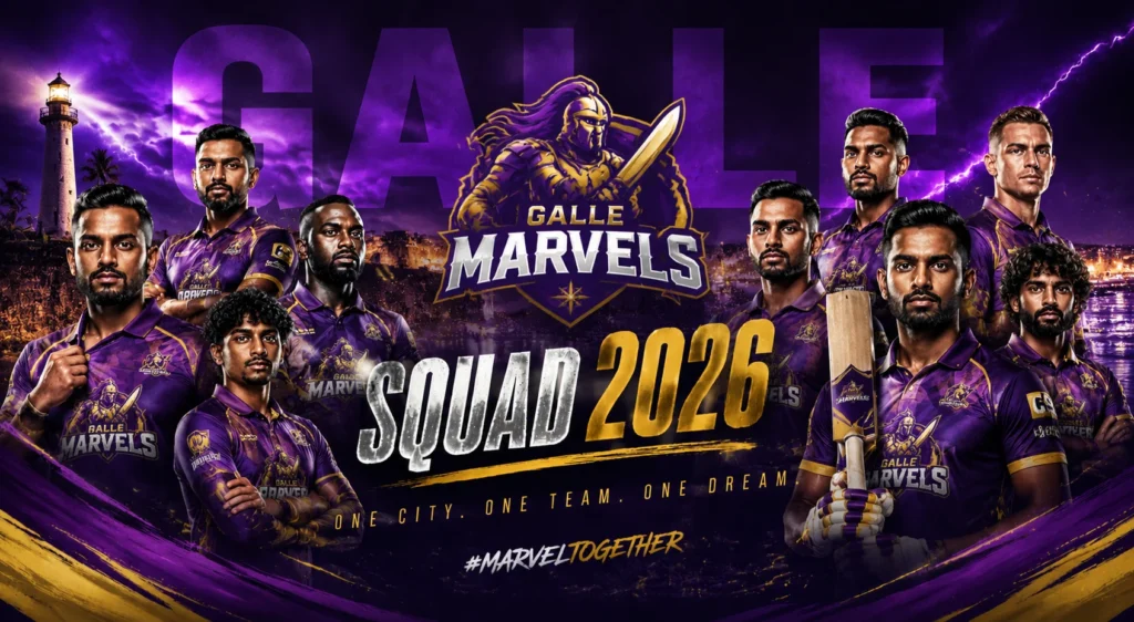 Galle Marvels Squad 2026