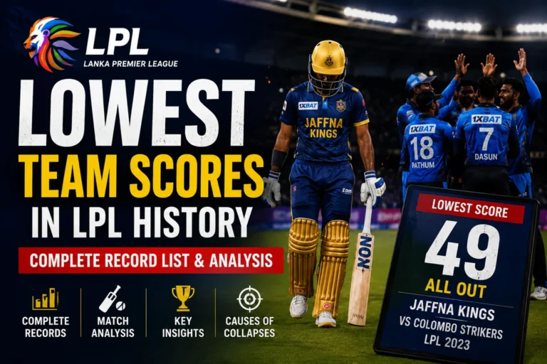 Lowest Team Scores in LPL History